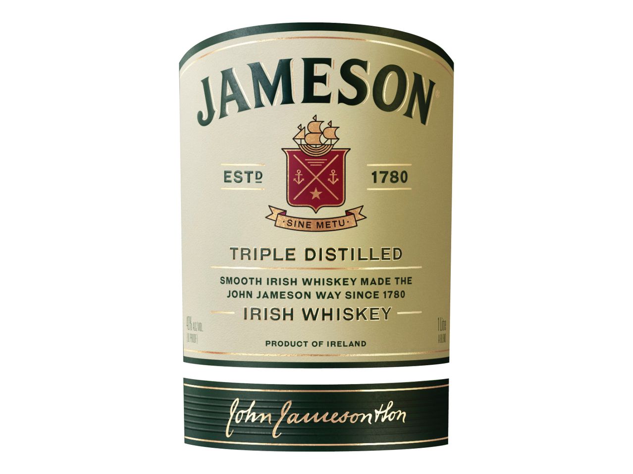 Jameson Ирландско уиски, 40% алк., 1 l/опаковка