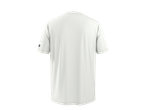 T-shirt branca PARKSIDE, vista traseira, com uma pequena etiqueta preta na manga esquerda.