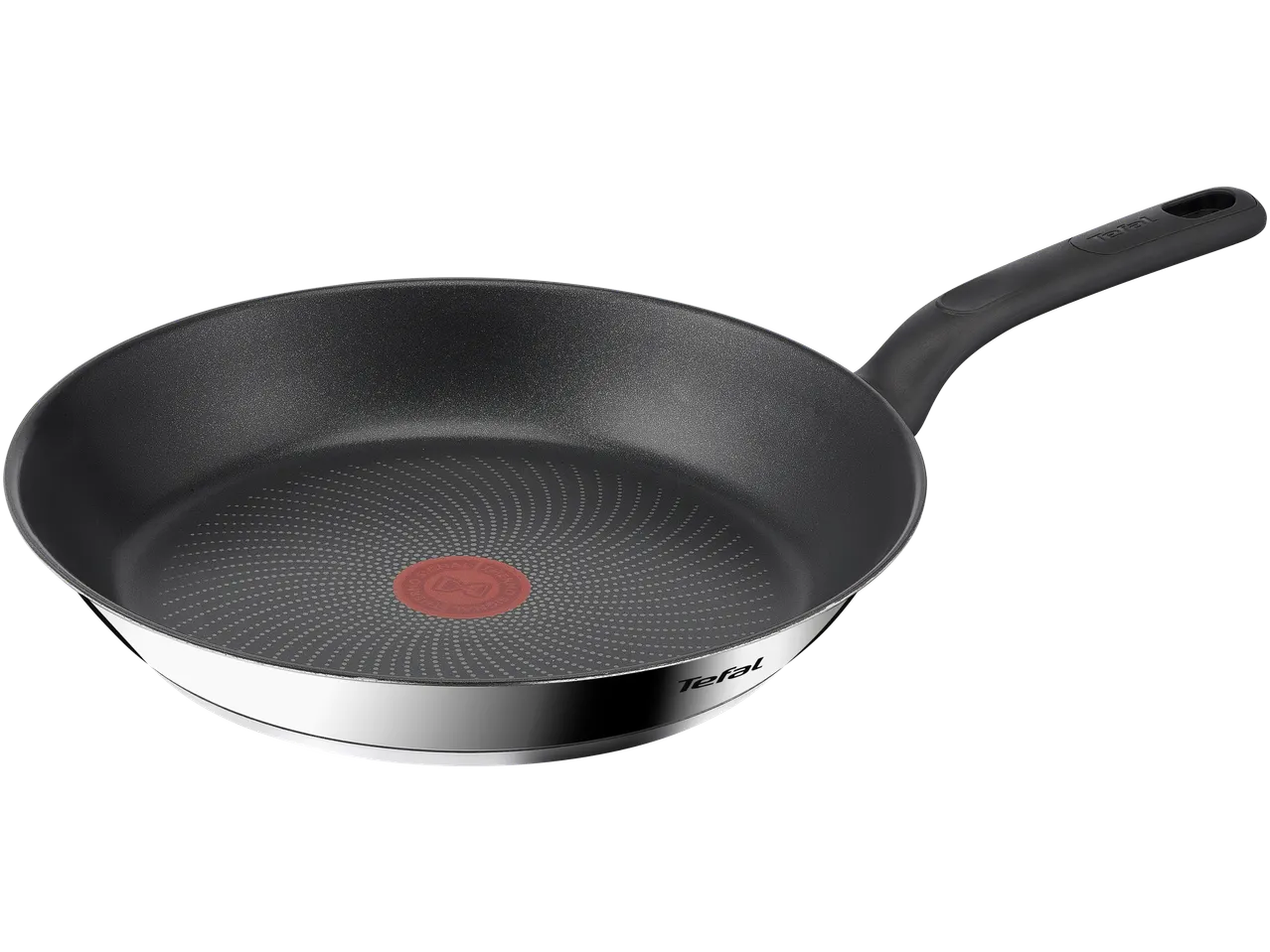 Tefal Frying Pan with a black non-stick interior and a red Thermo-Spot indicator.