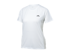 Balts Crivit sieviešu sporta T-krekls ar īsām piedurknēm un logotipu