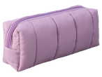 Crelando quilted lilac pencil case with a zipper closure