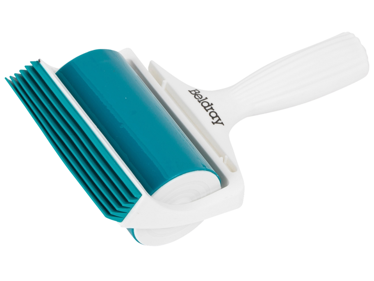 Валяк за почистване на мъх Beldray в бяло и тюркоазено