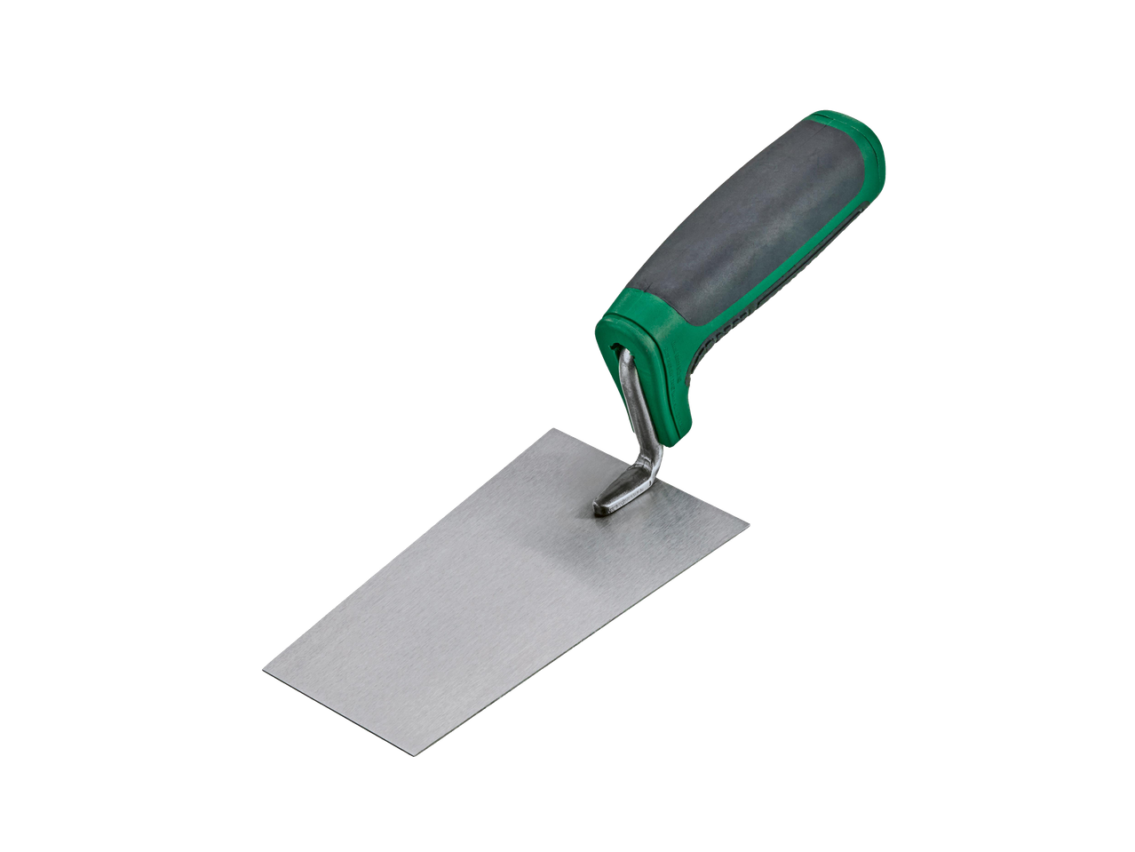 Kőműveskanál zöld és szürke fogantyúval