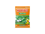 Haribo Kikkere: kauwgom snoepjes in de vorm van kikkers en bladeren.