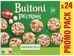 Paquet de mini-pizzas Buitoni Piccolinis Pomodoro Mozzarella, 24 unités.