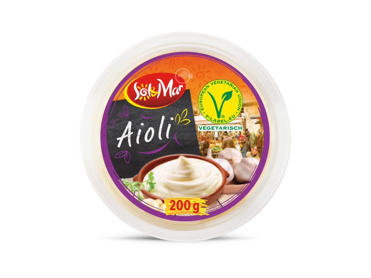Posuda s veganskim aiolijem Yum Yum od 200g.