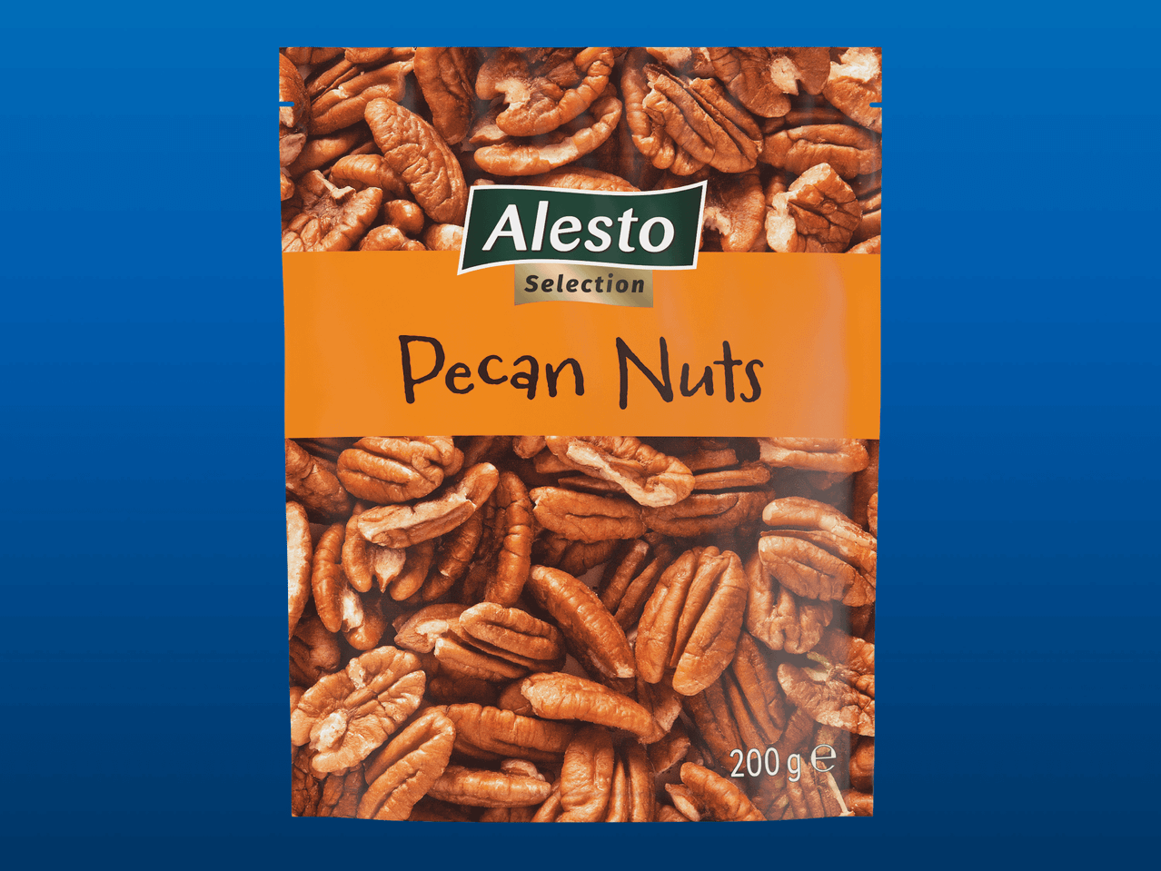 Aleston pekanipähkinöitä sisältävä pakkaus.