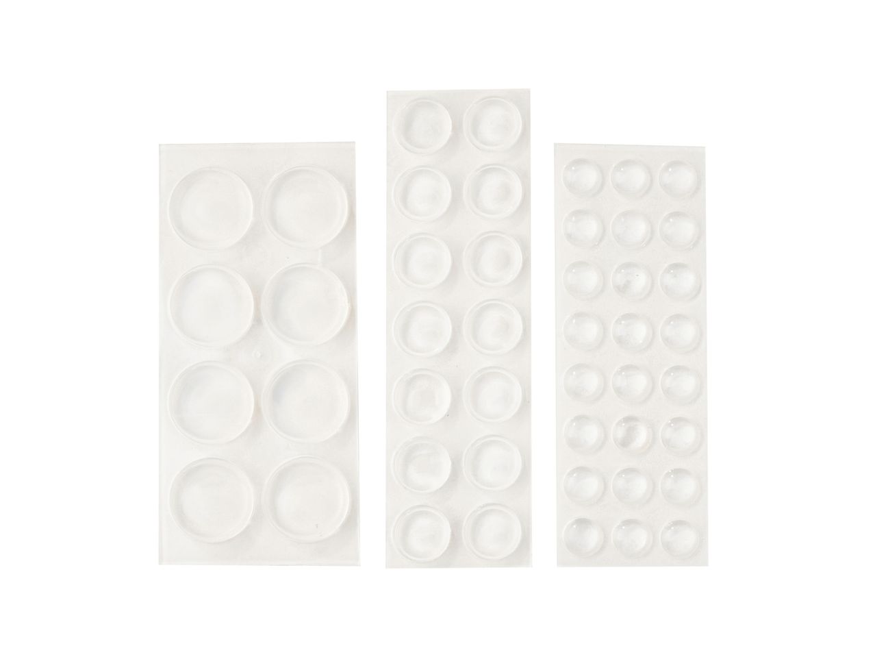Assortimento set feltrini o pad protettivi bianchi