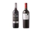 To flasker Rioja-vin: Cepa Lebrel Reserva og Neo Crianza 2016.