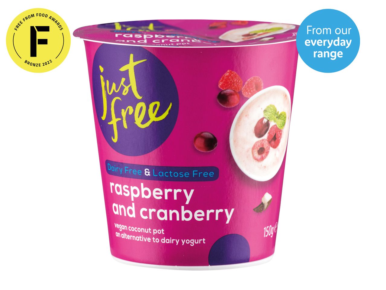 Go to full screen view: Just Free Vegan Coconut Pot Assorted Flavours - Image 1