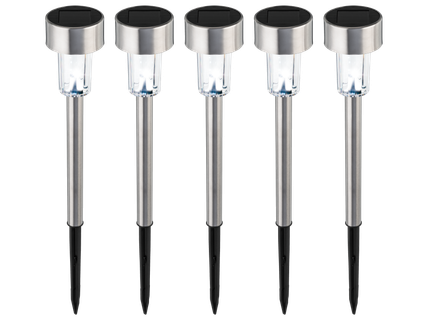 LED žibintai su saulės baterija