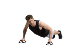 Homem a fazer flexões com acessórios de fitness Crivit