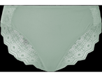 Chiloți frumoși, de culoare verde-salvie, cu dantelă.