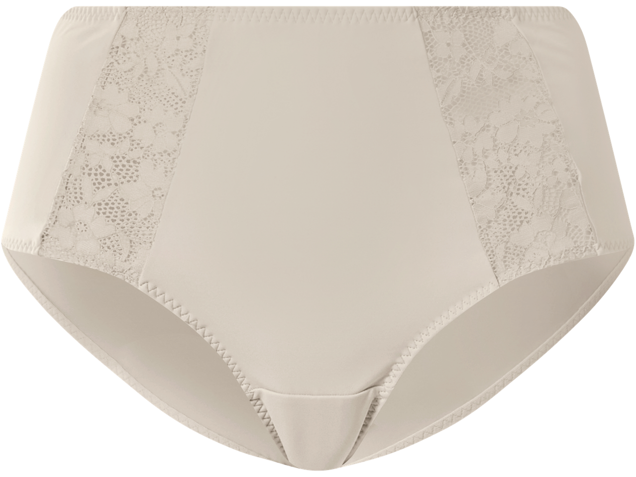 ESMARA Damen Miederslips bege com detalhes de renda floral.