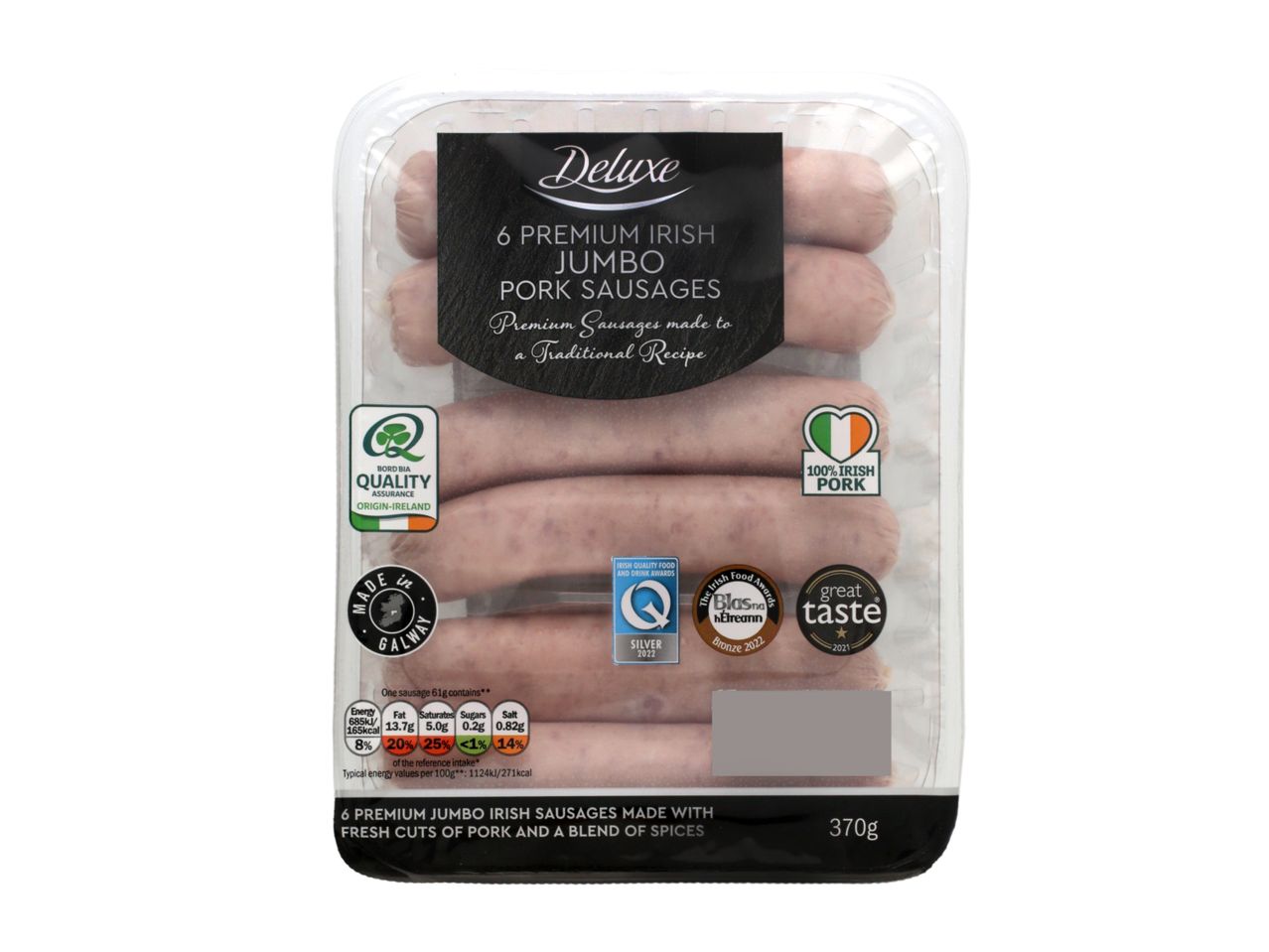 Go to full screen view: Premium Irish Pork Sausages - Image 1