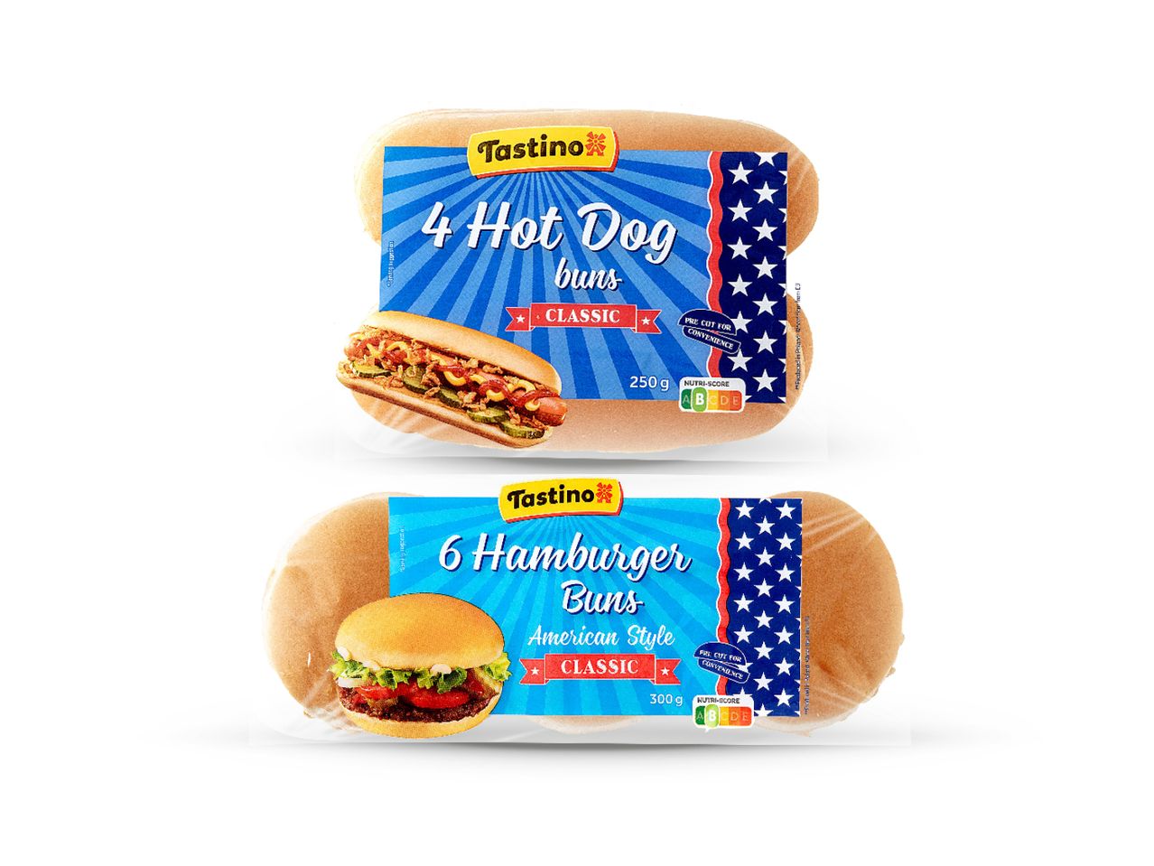 Pakiranje od 6 hot dog i 6 hamburger lepinja, brand Bauckhof.