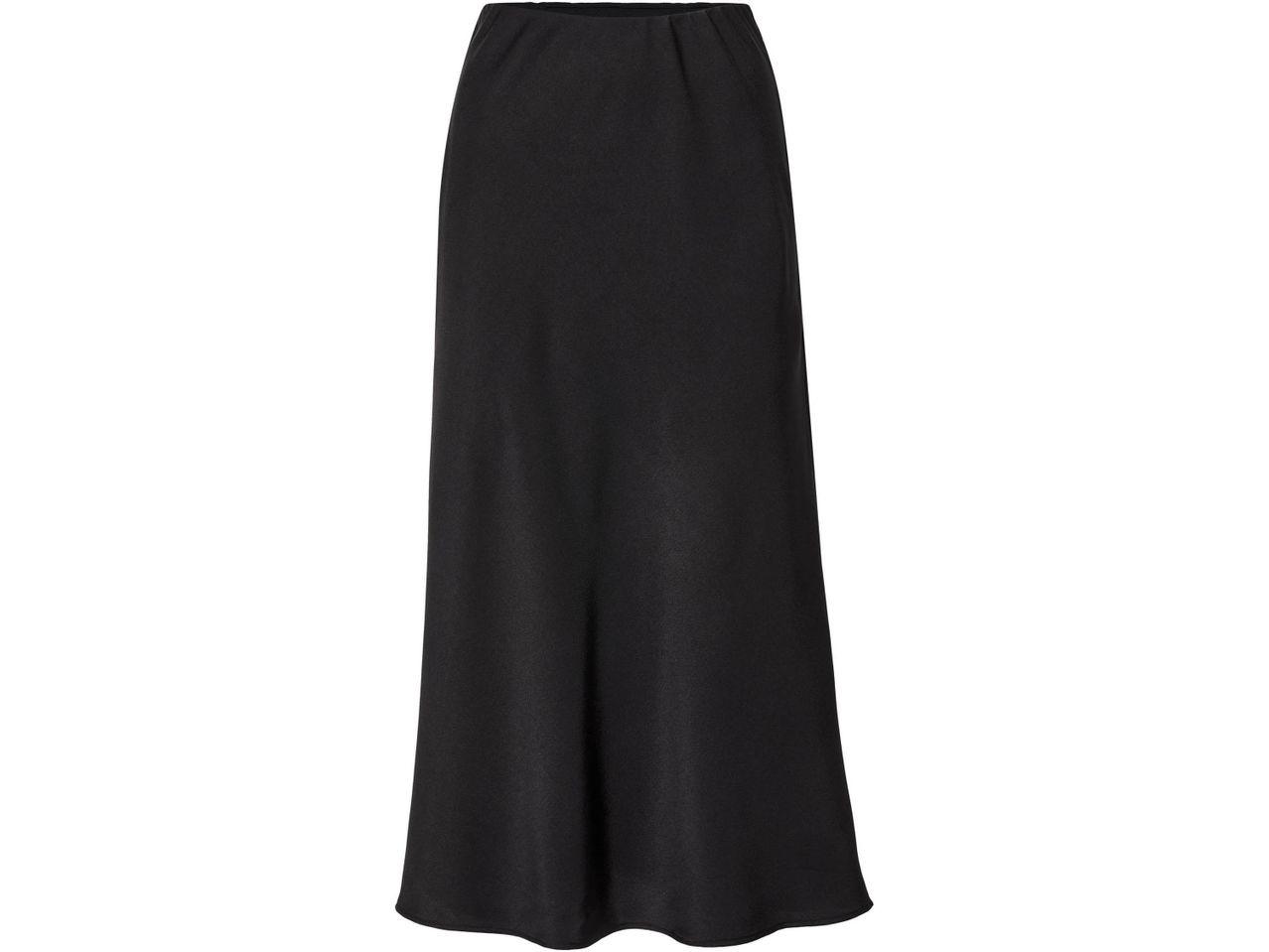 Black maxi skirt with a subtle sheen