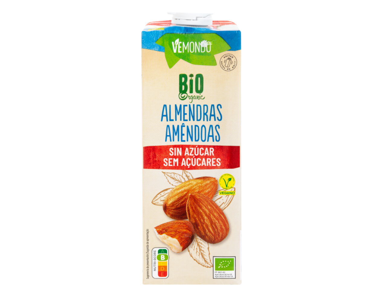 Bio Bebida de Amêndoa 0% Açúcar