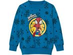 Blue Marvel Spidey and His Amazing Friends sweatshirt with Spider-Man graphic.