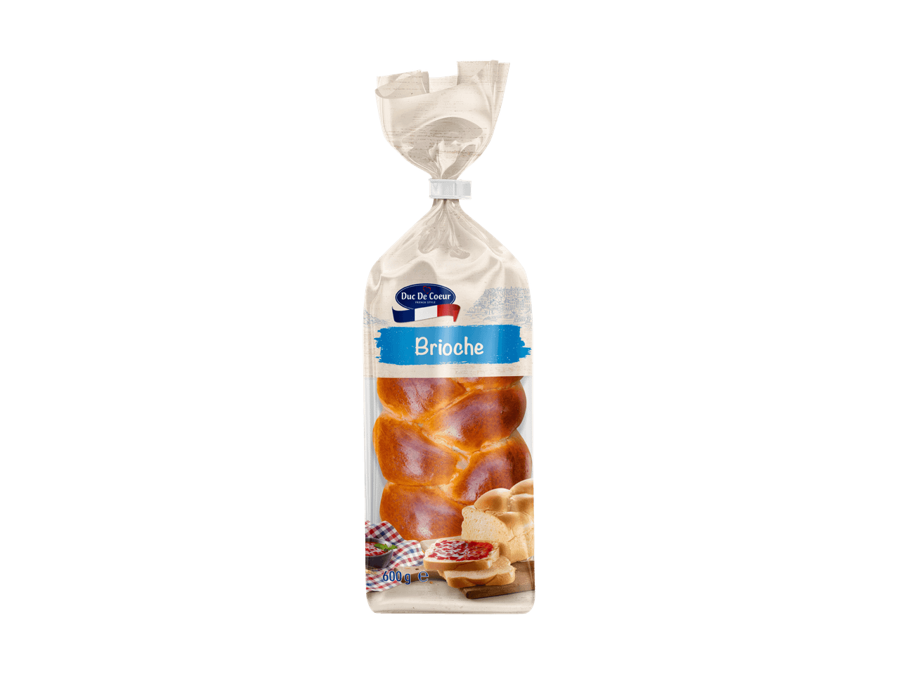 Confezione di brioche Duc De Coeur con marmellata.