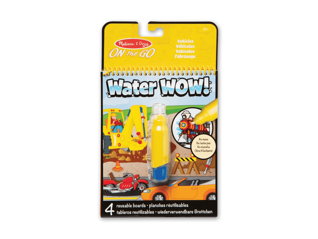 Melissa & Doug Water Wow! Malbuch mit Autos zum Ausmalen mit Wasser