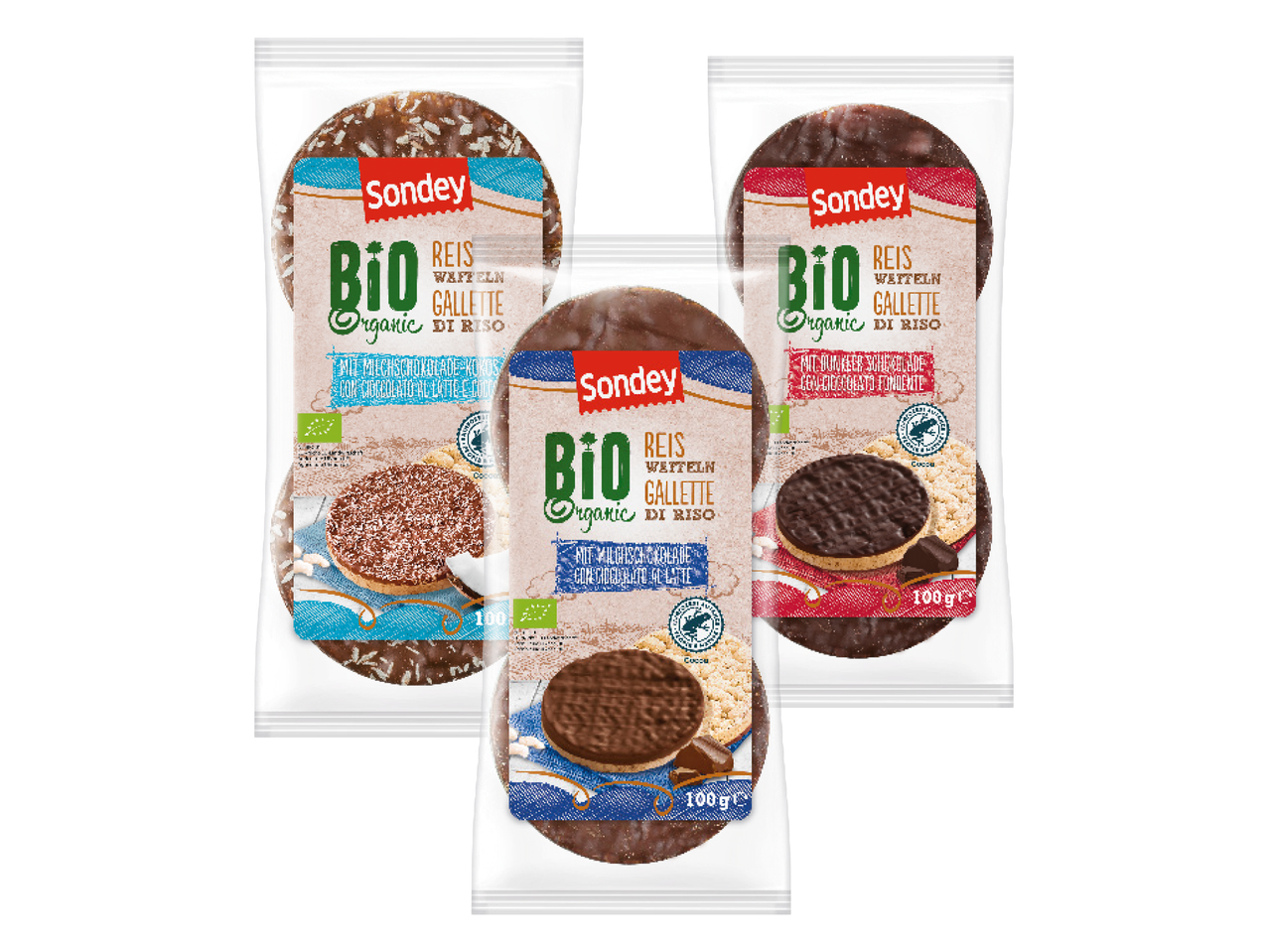 Gallette di riso al cioccolato Bio
