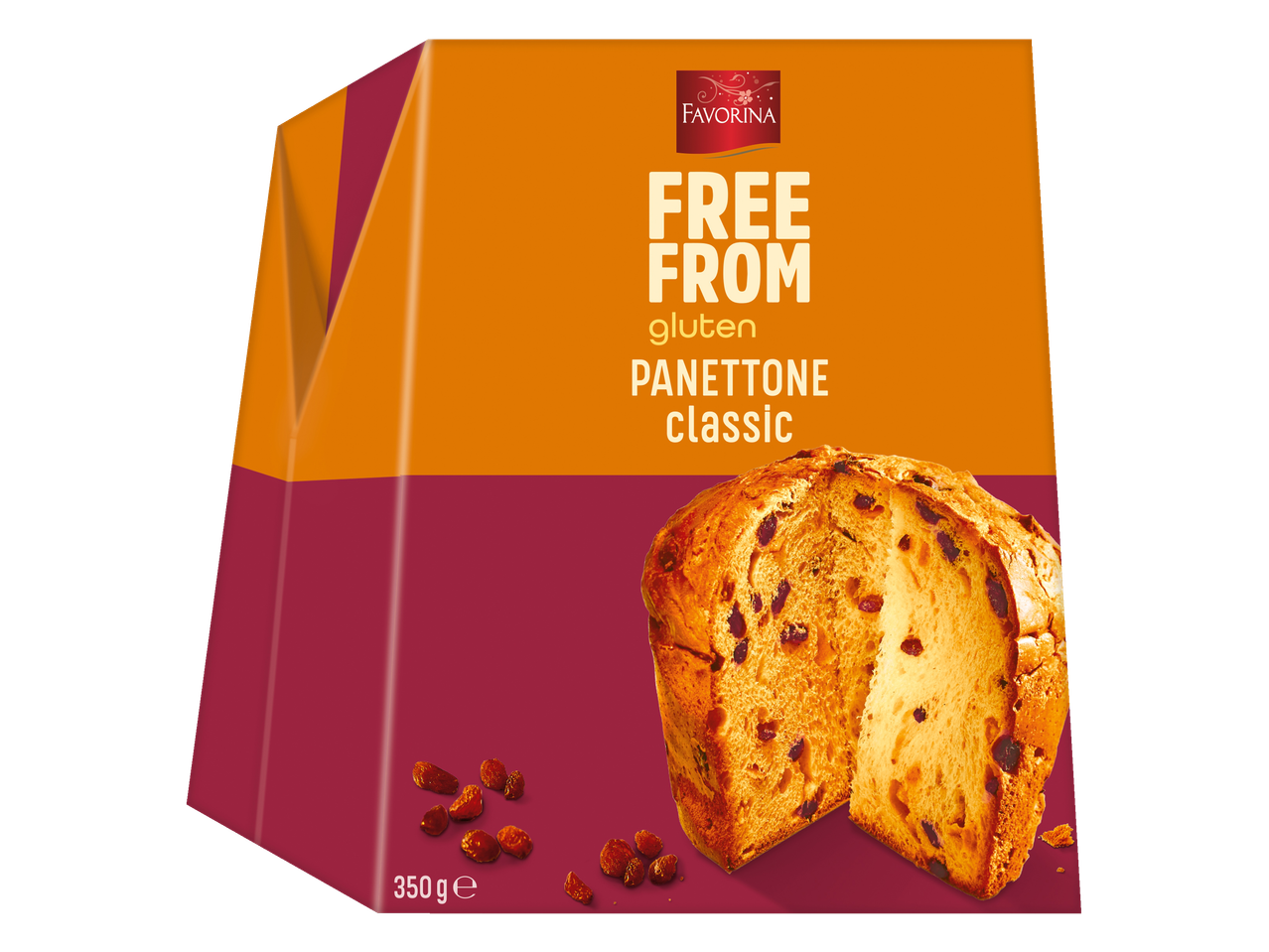 Favorina itališkas pyragas „Panettone“ be gliuteno, klasikinis, 350g.