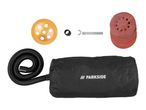 Parkside sanding and grinding accessories with dust bag and hose