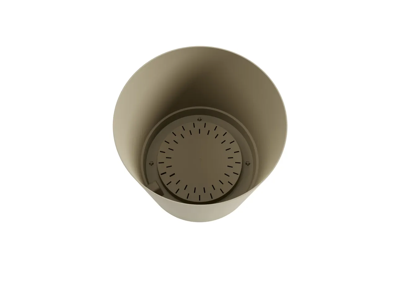 Plant pot with drainage tray.