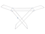 Foldable clothes drying rack.