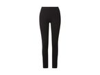 Black women's leggings with a high waist, made from a stretchy fabric.