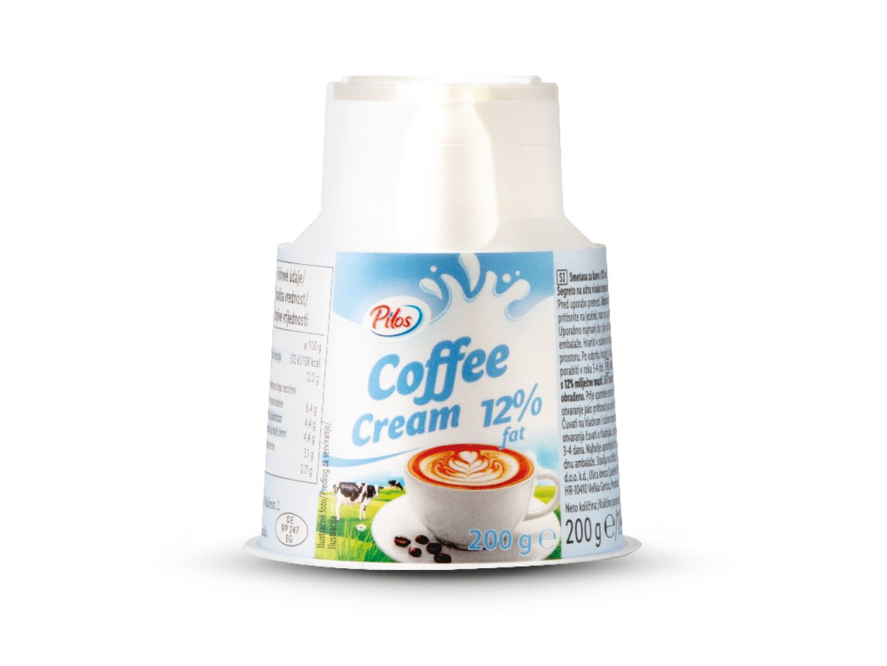 Pilos kava krem 12% masti, 200g.