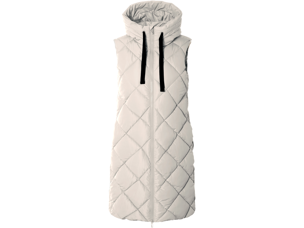 Esmara® ilga moteriška dygsniuota liemenė šviesios spalvos