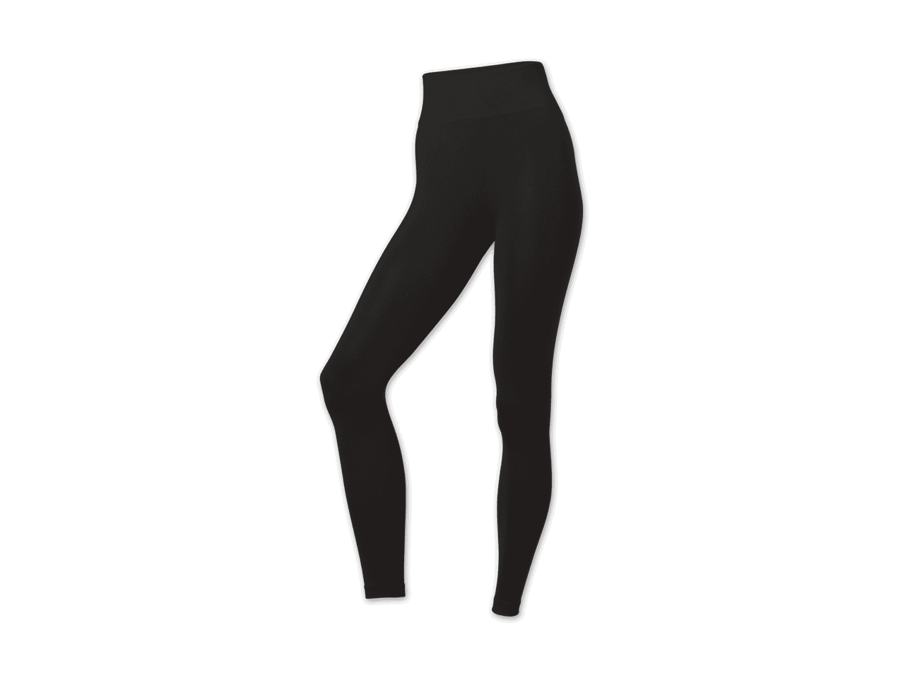 Schwarze Leggings mit hoher Taille