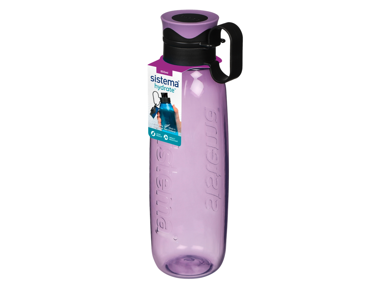 Paarse Sistema Hydrate drinkfles, 850 ml