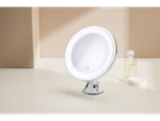 Oglindă de machiaj cu lumină LED și accesorii pentru îngrijirea pielii.