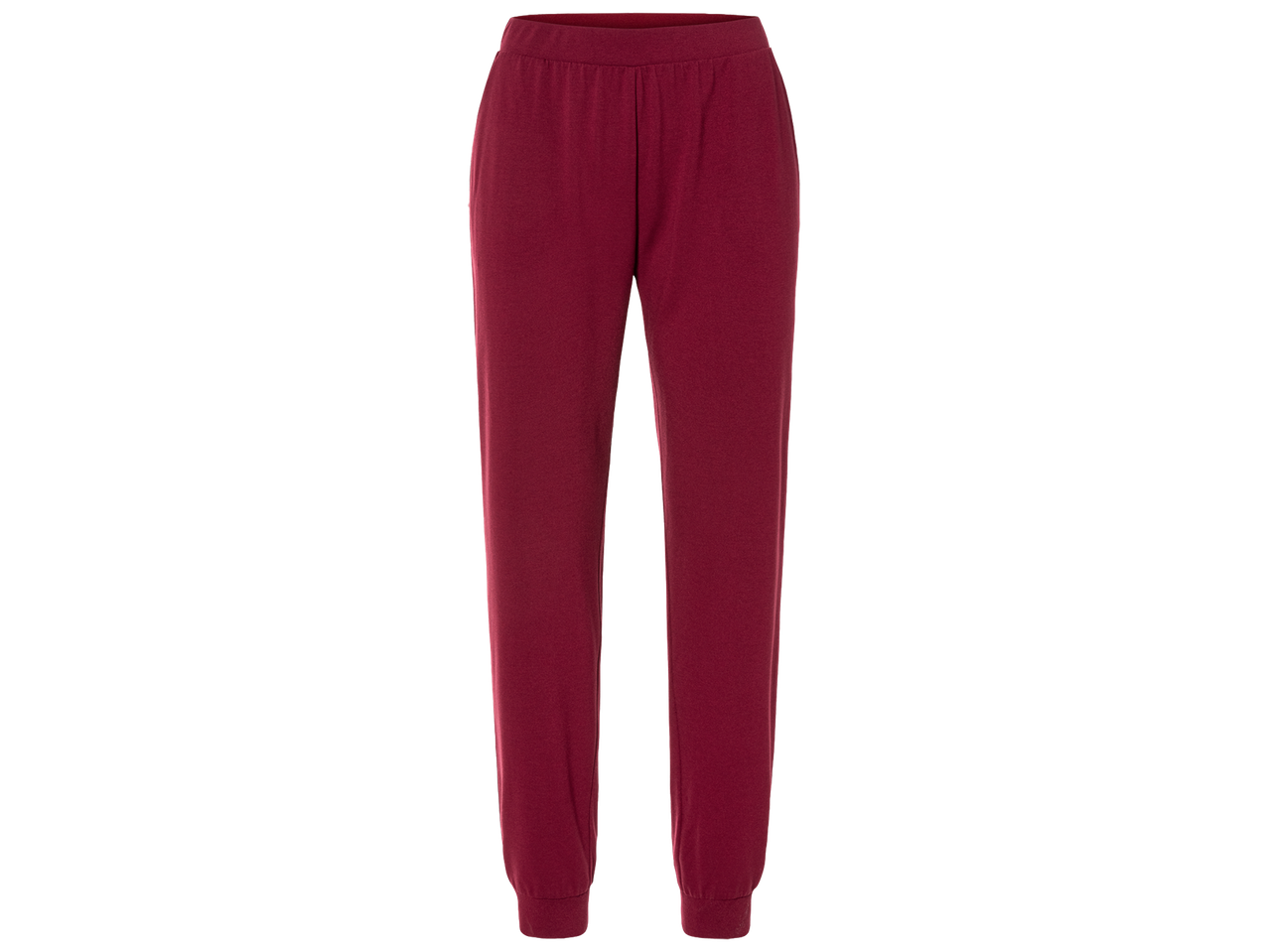 Pantalon de jogging rouge bordeaux pour femme