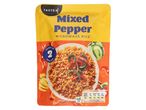 Microwave rice with mixed peppers.