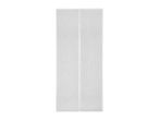 White magnetic insect screen for doors, featuring a fine mesh and vertical stripes.