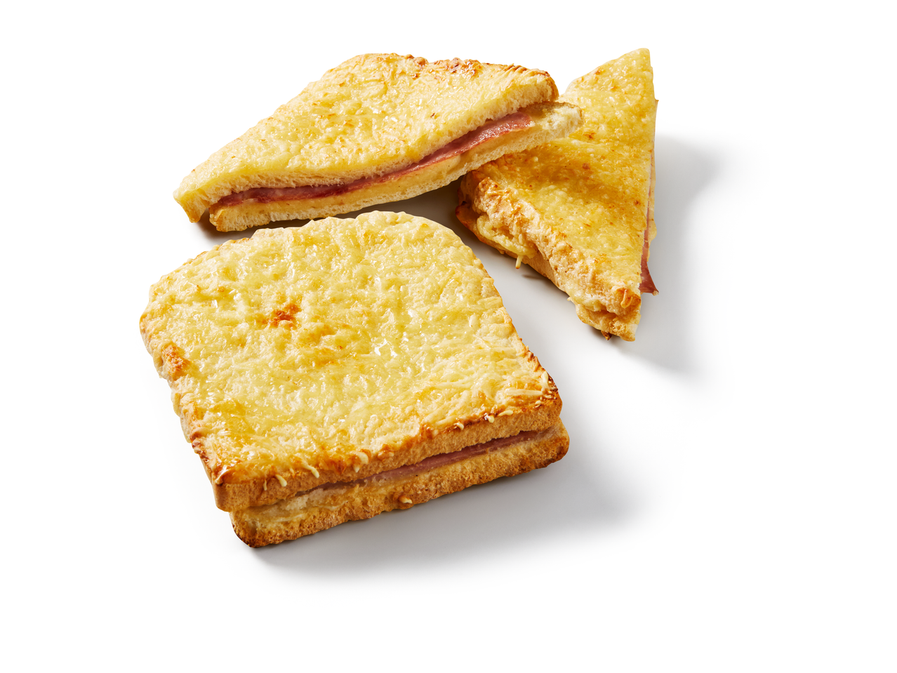 Kaas en ham sandwiches.