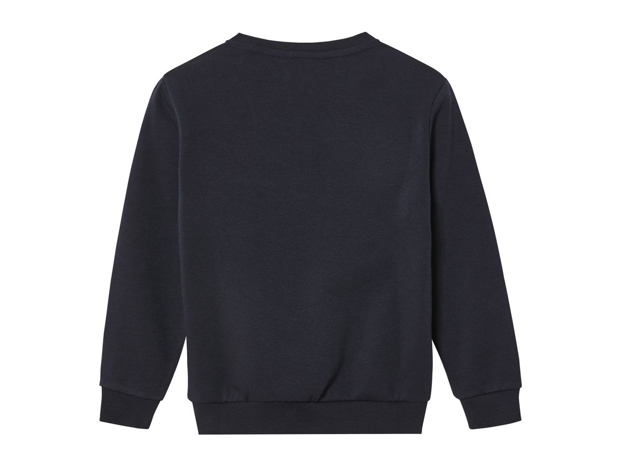 Dark blue men's long-sleeved sweatshirt.