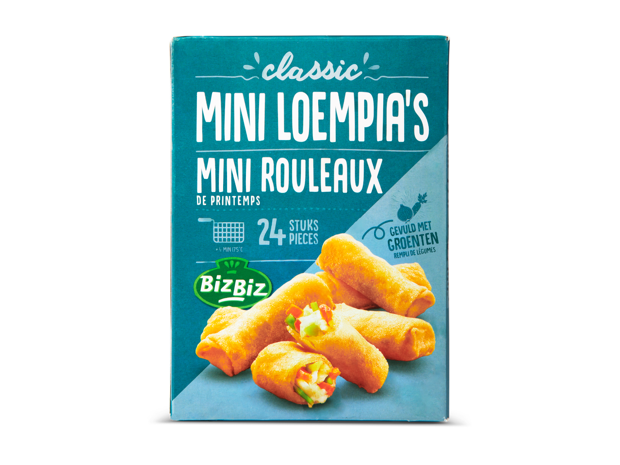 BizBiz Mini Loempia's: klassieke mini loempia's, 24 stuks.