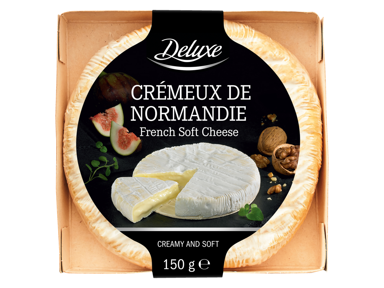 Deluxe Crèmeux de Normandie, prancūziškas minkštas sūris (150 g).
