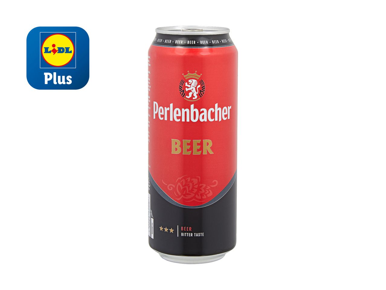 Perlenbacher Bierdose von Lidl Plus.