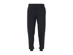 Black men's sweatpants with elastic waistband and cuffs