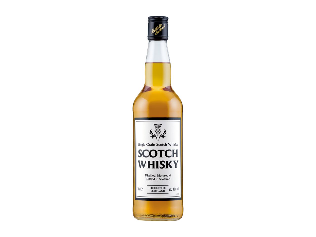 Bottle of Scotch whisky.