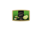 Embalagem de gelado de pistácio Bon Gelati com pistácios e bolas de gelado