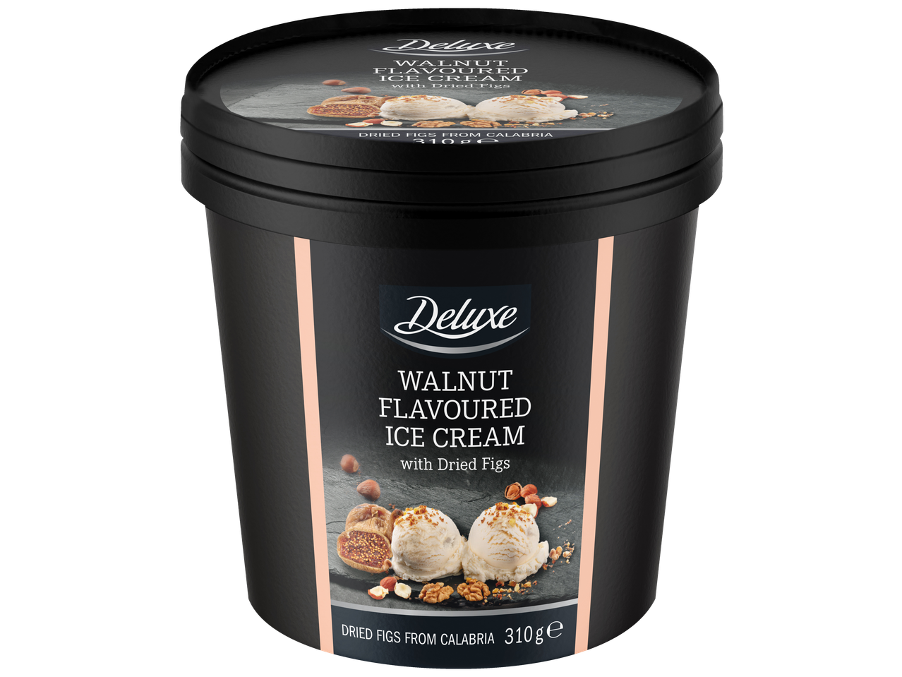 Deluxe kreeka pähkli ja kuivatatud viigimarjadega jäätis Calabriast, 310 g