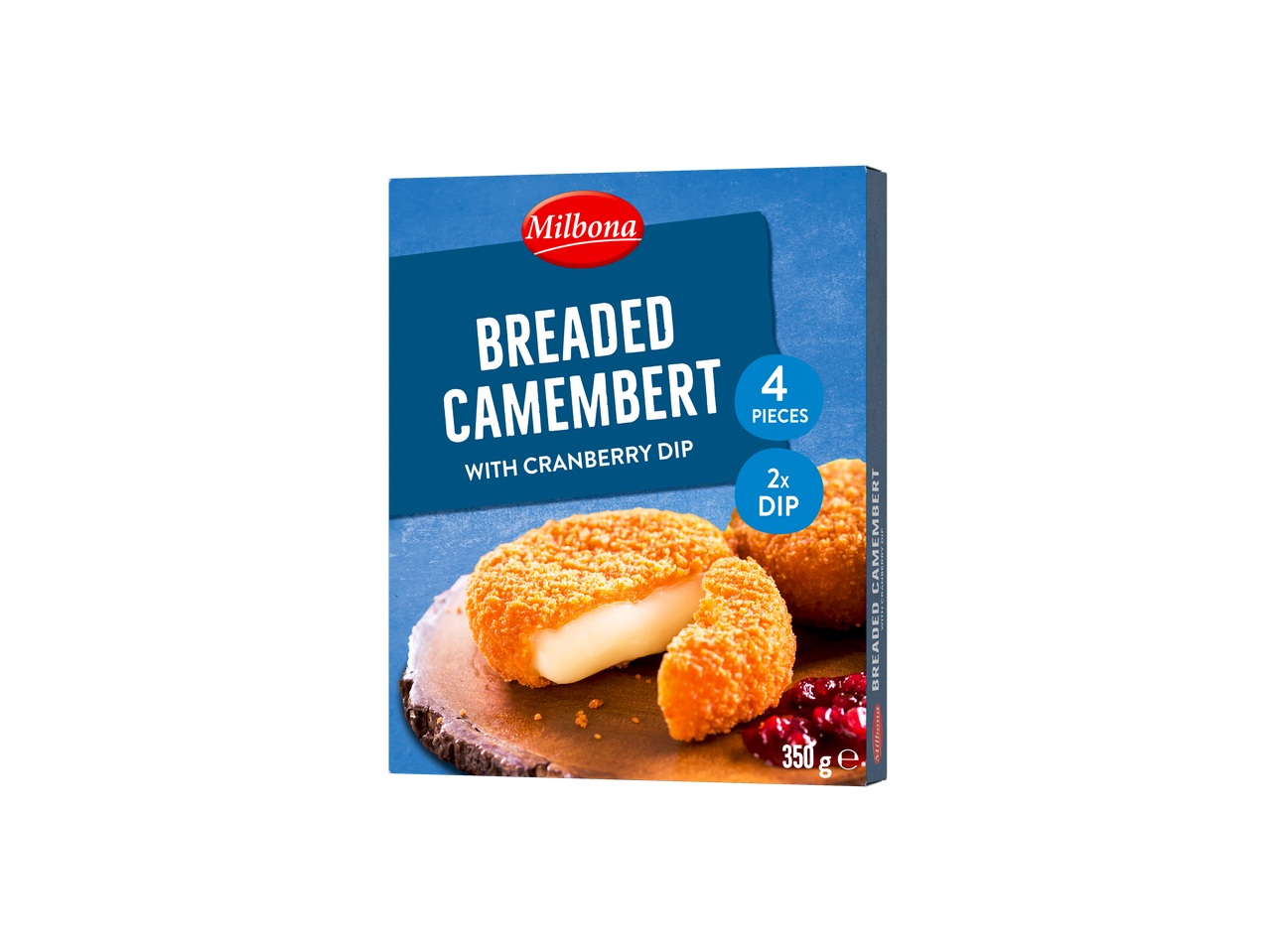 Camembert pane Milbona cu sos de afine.