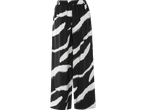Široke hlače, crno-bijele zebraste pruge.